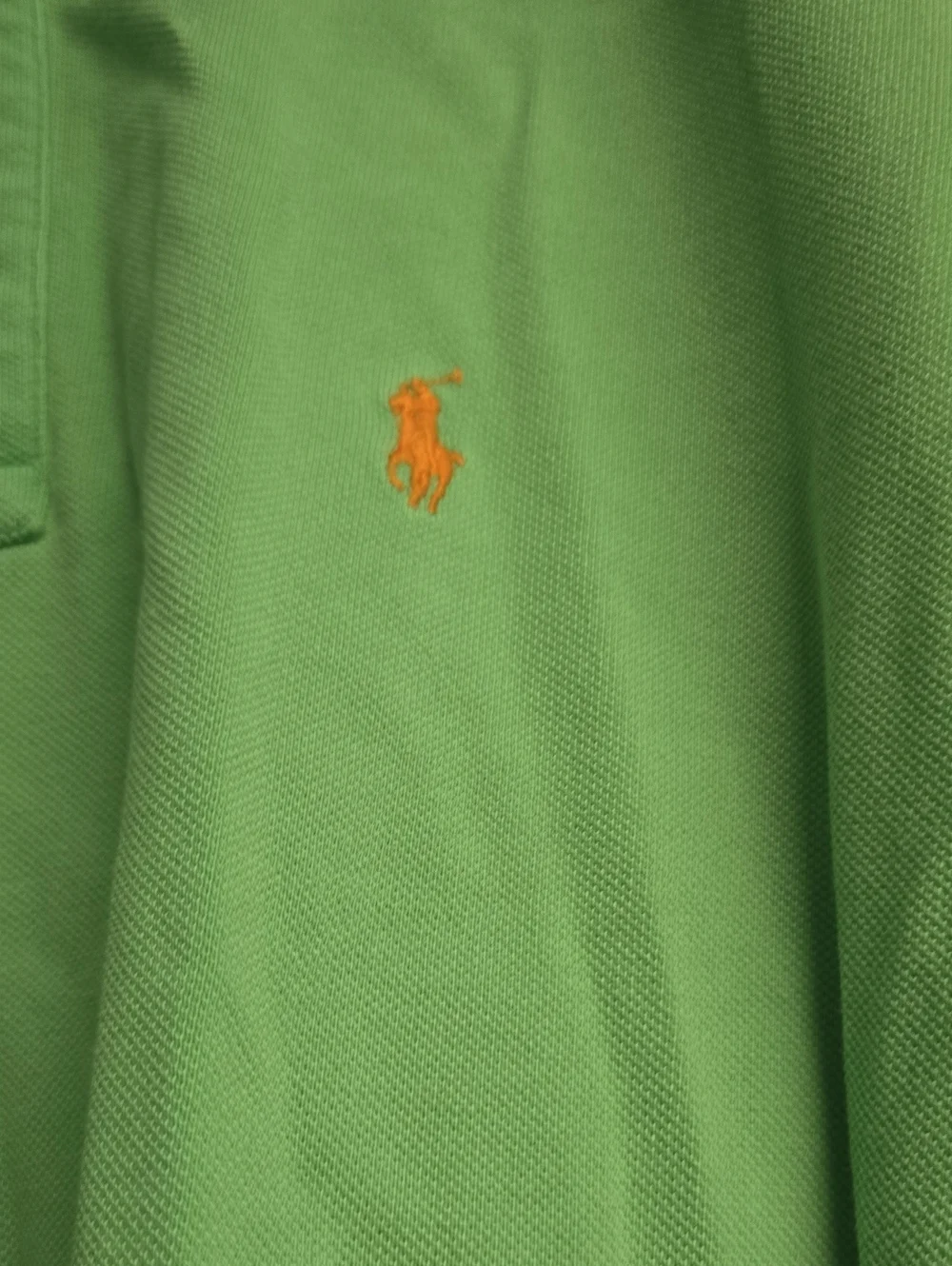 Ralph Lauren Light Green Polo Shirt with Embroidered Pony